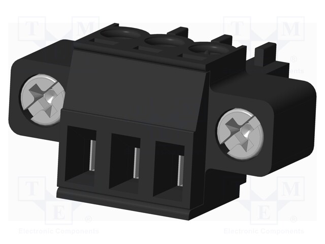 Connector: pluggable terminal block; plug; female; straight; 300V