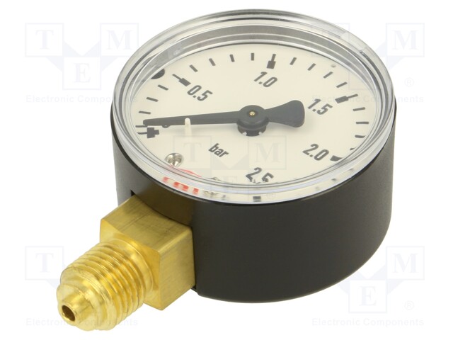 Manometer; 0÷2.5bar; 50mm; non-aggressive liquids,inert gases