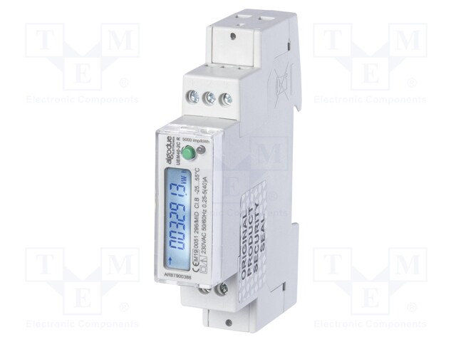 Electric energy meter; 40A; Network: single-phase; 50÷60Hz; IP51