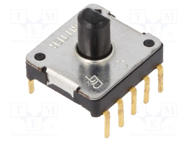 Switch: rotary; Pos: 10; 0.1A/16VDC; -40÷85°C; Mounting: PCB,THT