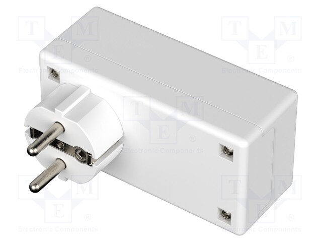 Enclosure: for power supplies; X: 50mm; Y: 100mm; Z: 40mm; white
