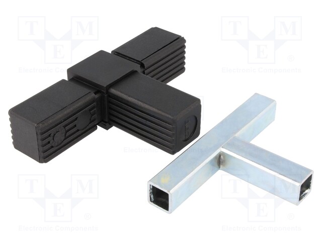 Mounting coupler; for profiles; Mat: polyamide; -30÷100°C; I: 77mm