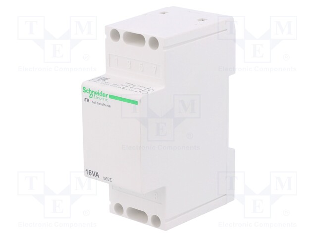 Transformer: mains; 16VA; 230VAC; 8V; 12V; Leads: screw terminals