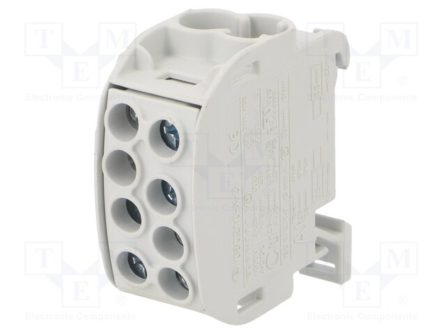 Splice terminal: distribution block; 35mm2; ways: 1; terminals: 4