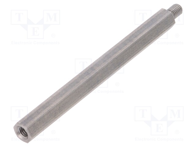 Screwed spacer sleeve; Int.thread: M5; 85mm; Ext.thread: M5