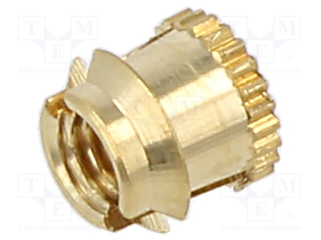 Threaded insert; brass; M3; BN: 1049; Features: for wood