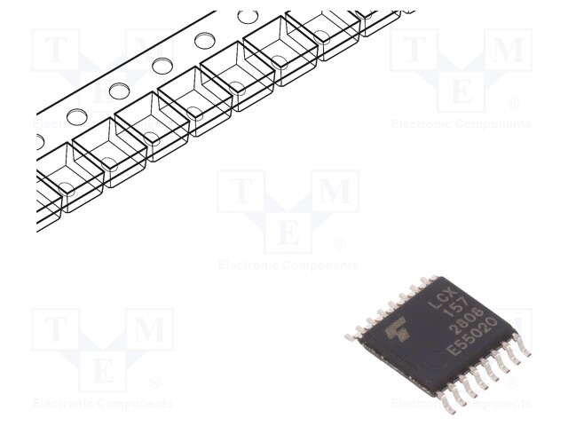 IC: digital; multiplexer; SMD; TSSOP16; Series: LCX; 1.65÷3.6VDC