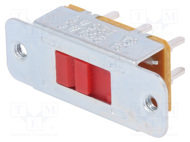 Switch: slide; Pos: 2; DPDT; 3A/250VAC; ON-ON; Mounting: THT,screw