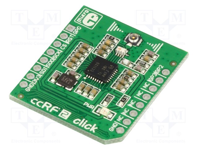 Click board; RF transceiver; PWM,SPI; CC1120; 3.3VDC