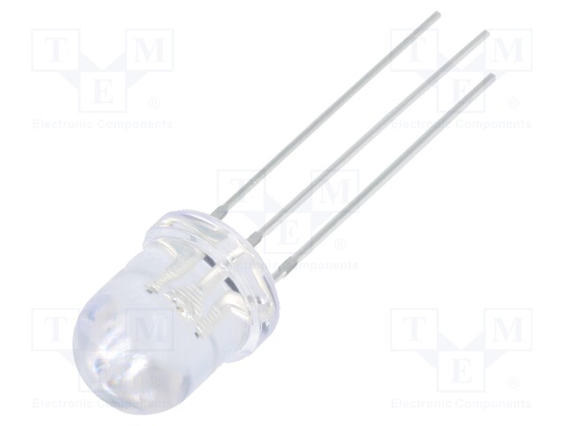 LED; 7.8mm; bicolour; red,green; 4200mcd; 7000mcd; 30°; cathode