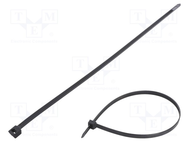 Cable tie; L: 460mm; W: 9mm; polyamide; 778N; black; Ømax: 132mm