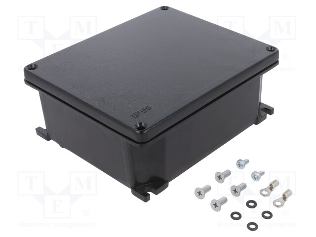 Enclosure: multipurpose; X: 141mm; Y: 166mm; Z: 64mm; S-8000; black