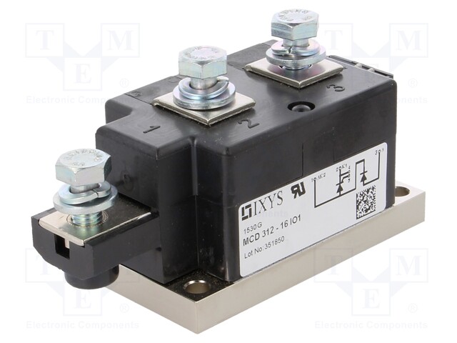 Module; double series; 1.6kV; 320A; Y1-CU; Ufmax: 1.06V; Ifsm: 9.6kA