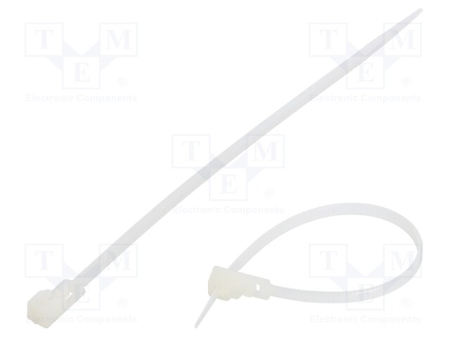 Cable tie; multi use; L: 150mm; W: 3.6mm; polyamide; 177N; natural