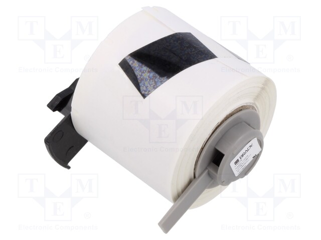 Self-laminating cable label; 25.4mm; white; H: 38.1mm