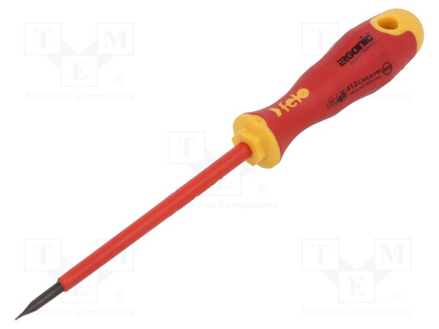 Screwdriver; insulated; slot; 3,5x0,6mm; ERGONIC®