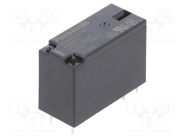 Relay: electromagnetic; DPST-NO; Ucoil: 24VDC; 5A/250VAC; 5A/30VDC