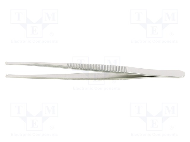 Tweezers; 120mm; Blade tip shape: flat; universal