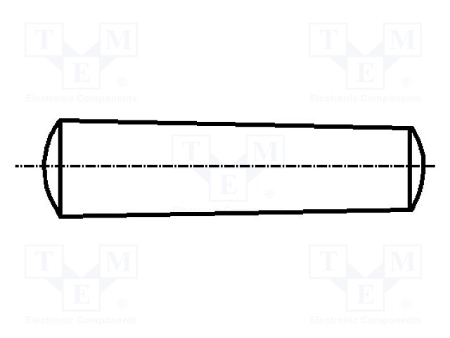 Cone stud; steel; BN: 861; Ø: 2mm; L: 14mm; DIN: 1; ISO: 2339