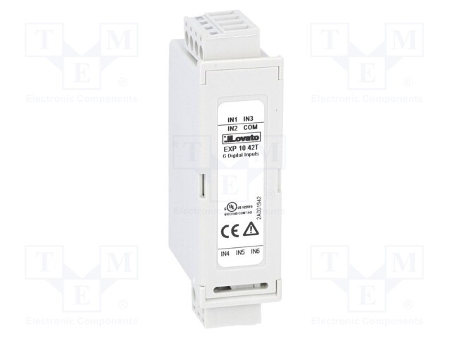 Extension module; for DIN rail mounting; Input: digital x6