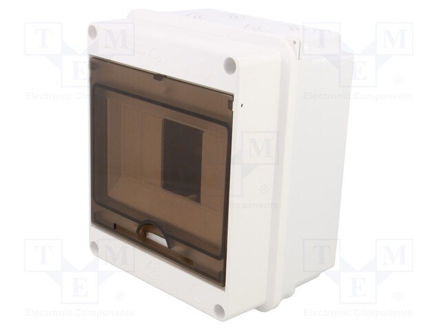 Enclosure: for modular components; IP40; white; No.of mod: 6