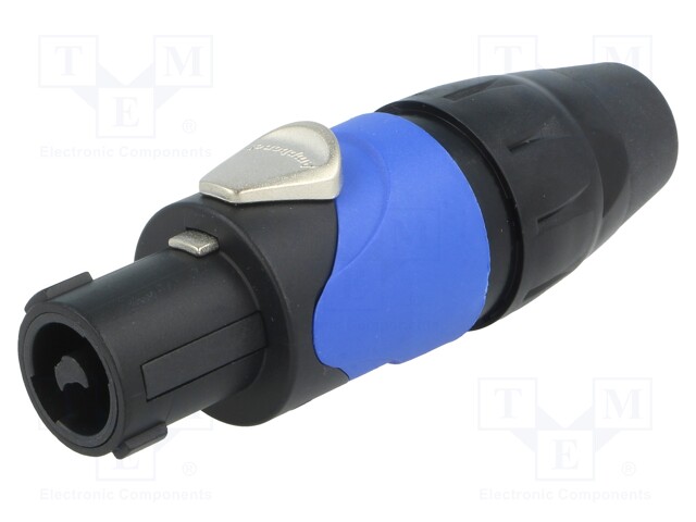 Plug; loudspeaker; female; PIN: 2; for cable; 30A; 133V; zinc alloy