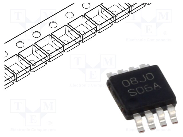 DC-DC Switching Step Up Regulator, Adjustable, 1.2V-14Vin, 1.24V-14Vout, 1Aout, VSSOP-8