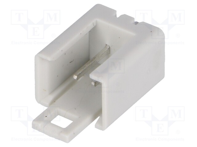 Socket; IDC; male; PIN: 2; straight; THT; tinned; 2.54mm; Layout: 1x2