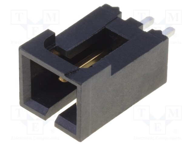 Socket; wire-board; male; SL; 2.54mm; PIN: 2; THT; gold-plated