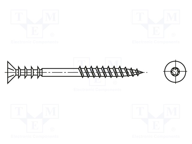 Screw; for wood