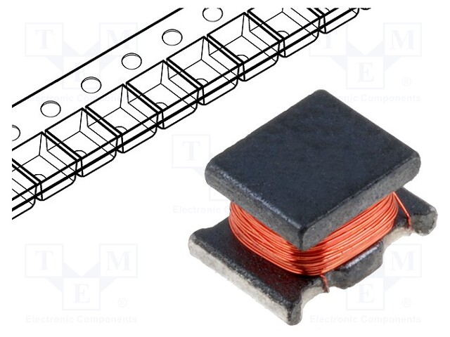 Inductor: wire; SMD; 1000uH; 50mA; 25Ω