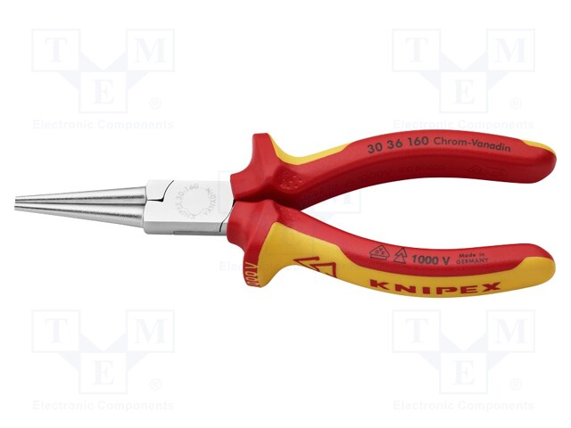 Pliers; flat,elongated; 160mm