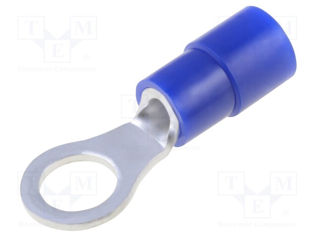 Ring terminal; M5; Ø: 5.3mm; 1.04÷2.63mm2; crimped; for cable; blue