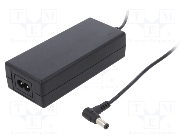 Power supply: switched-mode; 24VDC; 3A; Out: 5,5/2,1; 70W; desktop