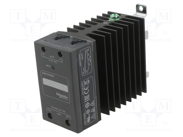 Relay: solid state; Ucntrl: 4÷32VDC; 55A; 48÷660VAC; DIN; 45mm; IP20