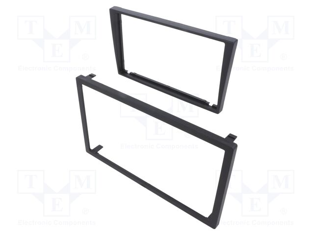 Radio frame; Opel,Renault,Suzuki; 2 DIN; black