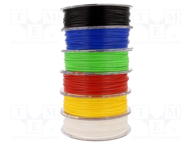 Filament: PLA; 1.75mm; 200÷235°C; 1.98kg; ±0,05mm; Kit: 6x 0,33kg