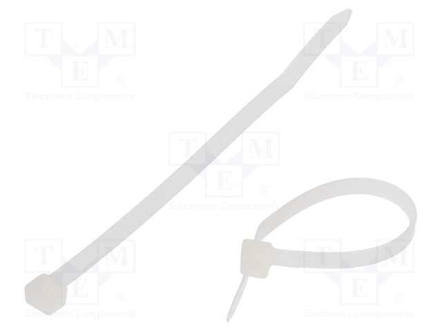 Cable tie; L: 120mm; W: 4.8mm; polyamide; 215N; natural; -40÷85°C