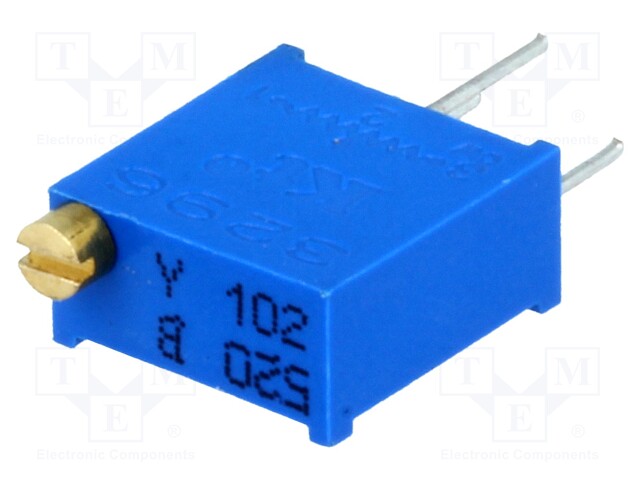 Potentiometer: mounting; multiturn; 1kΩ; 500mW; THT; ±10%; linear