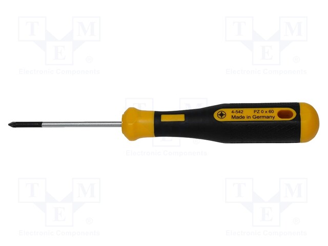 Screwdriver; Pozidriv®; PZ0; POWERline; Blade length: 60mm