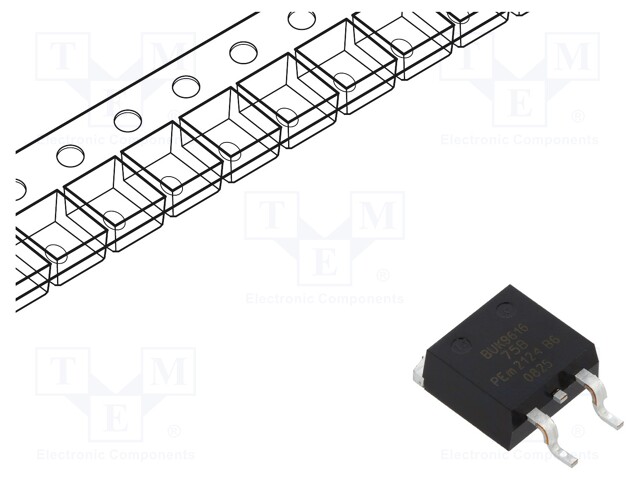 Transistor: N-MOSFET; unipolar; 75V; 47A; Idm: 270A; 157W; SOT404