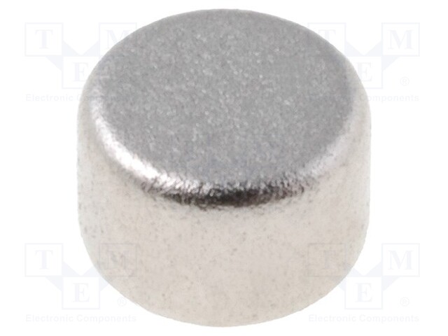 Magnet: permanent; neodymium; Ø3x2mm; NdFeB; 250mT