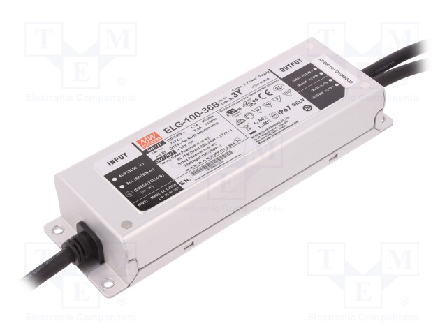 Power supply: switched-mode; LED; 95.76W; 36VDC; 2.66A; 100÷305VAC