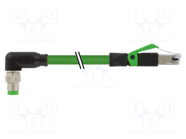 Connection lead; IP67; 50VAC; 60VDC; 4A; 7.5m; Series: 7000; PIN: 4