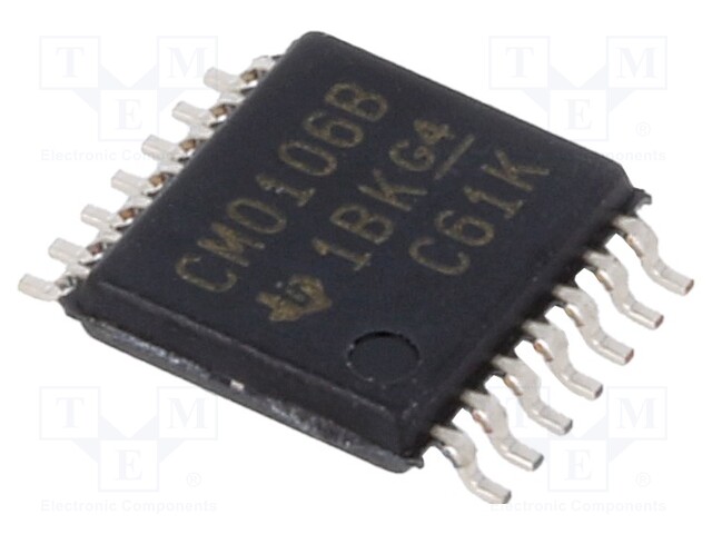 IC: digital; NOT; Ch: 6; IN: 1; CMOS; SMD; TSSOP14; 3÷18VDC; -55÷125°C