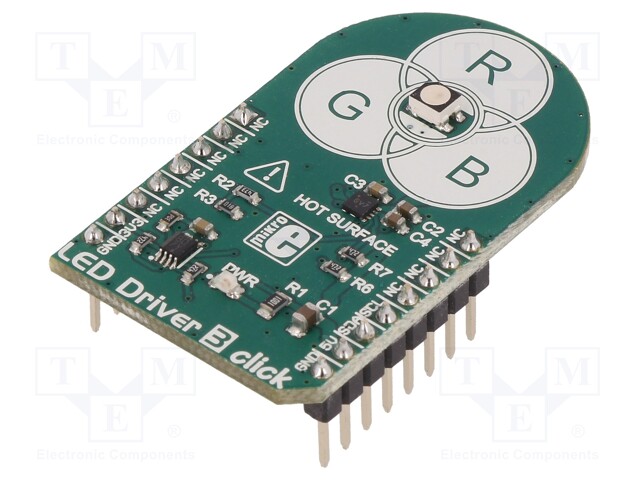 Click board; LED driver; I2C; NCP5623B,PCA9306; 3.3/5VDC