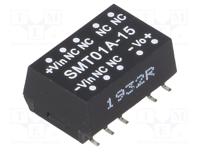 Converter: DC/DC; 1W; Uin: 9÷18V; 15VDC; Iout: 6.7÷67mA; SMD; 1.4g