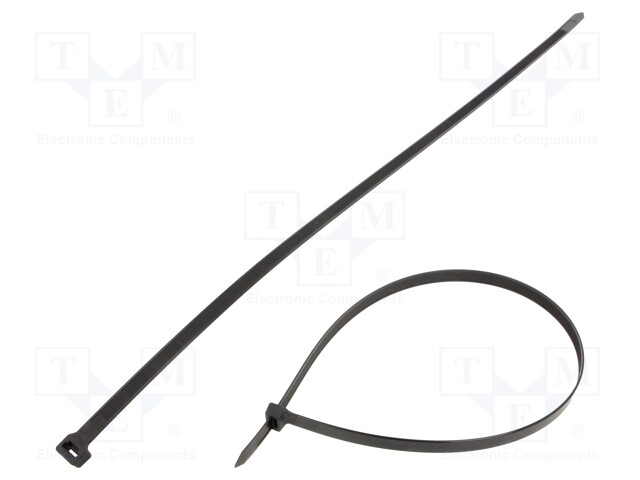 Cable tie; L: 650mm; W: 12.5mm; polyamide; 1112N; black; Ømax: 190mm