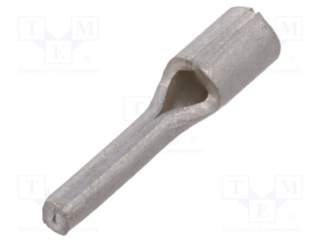 Wire pin terminal; Ø: 1.9mm; 1mm2; crimped; for cable; tinned