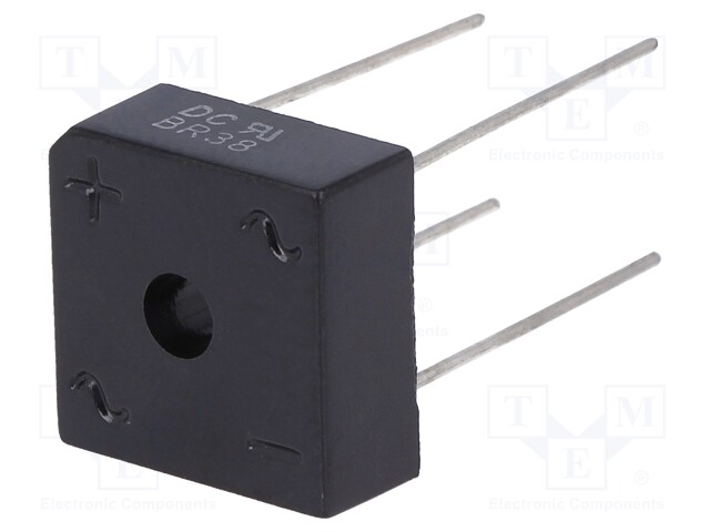 Single-phase bridge rectifier; Urmax: 800V; If: 3A; Ifsm: 50A; BR-3